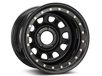 Pro Comp Wheels Steel Series 252 Street Lock Gloss Black Wheel; 15x10 (87-95 Jeep Wrangler YJ)