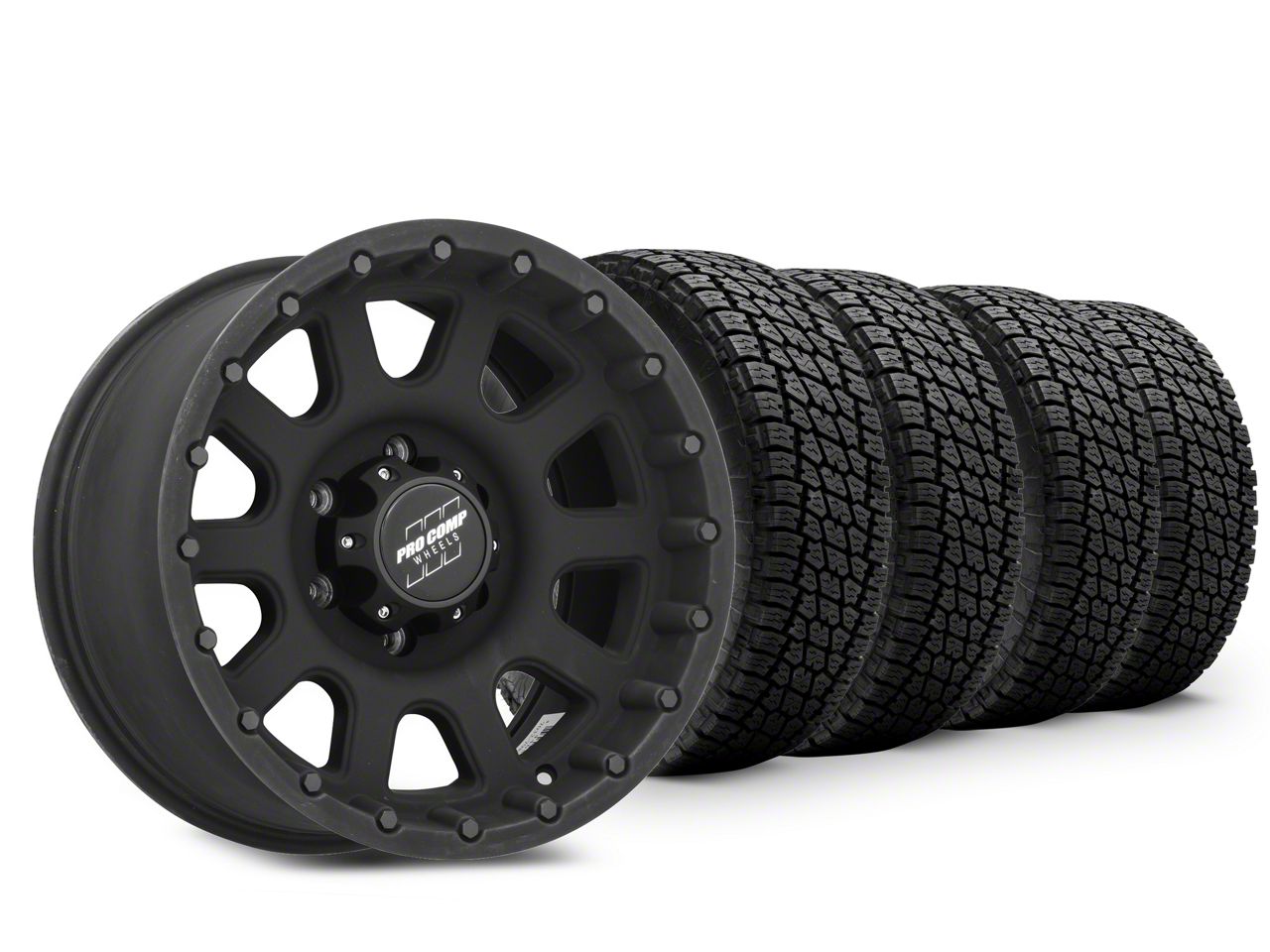 Tacoma 17x9 Pro Comp 32 Series Wheel & 32in NITTO All-Terrain Terra ...