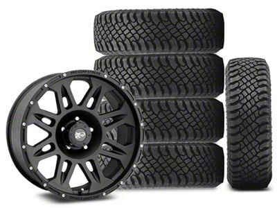 17x9 Pro Comp 05 Series Wheel & 35in Atturo All-Terrain Trail Blade X/T Tire Package; Set of 5 (07-18 Jeep Wrangler JK)