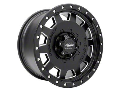 Pro Comp Wheels Hammer Satin Black Milled 6-Lug Wheel; 17x9; -6mm Offset (03-09 4Runner)