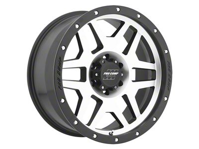 Pro Comp Wheels Phaser Black Machined 6-Lug Wheel; 17x9; -6mm Offset (03-09 4Runner)