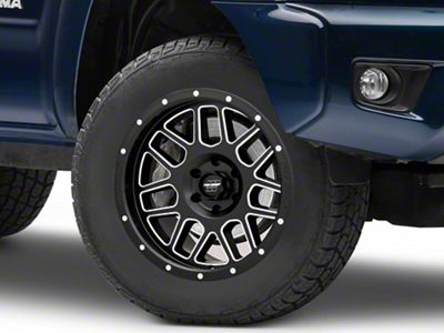 Pro Comp Wheels Vertigo Satin Black Milled 6-Lug Wheel; 18x9; 0mm Offset (03-09 4Runner)