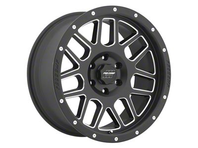 Pro Comp Wheels Vertigo Satin Black Milled 6-Lug Wheel; 20x9; -12mm Offset (03-09 4Runner)