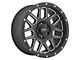 Pro Comp Wheels Vertigo Satin Black Milled 6-Lug Wheel; 20x9; -12mm Offset (03-09 4Runner)