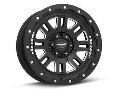 Pro Comp Wheels Cognito Satin Black Milled 6-Lug Wheel; 20x9; 0mm Offset (04-15 Titan)