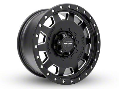 Pro Comp Wheels Hammer Satin Black Milled 6-Lug Wheel; 18x9; 0mm Offset (04-15 Titan)