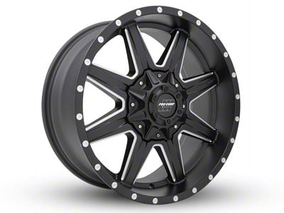 Pro Comp Wheels Quick 8 Satin Black Milled 6-Lug Wheel; 20x9; 0mm Offset (04-15 Titan)