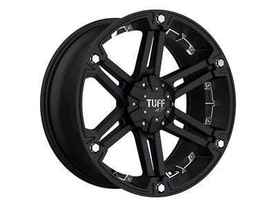 Pro Comp Wheels T01 Flat Black with Chrome Inserts 6-Lug Wheel; 18x9; 10mm Offset (04-15 Titan)