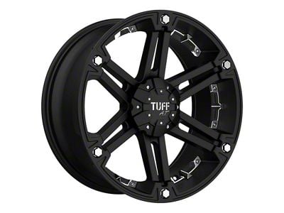 Pro Comp Wheels T01 Flat Black with Chrome Inserts 6-Lug Wheel; 18x9; 25mm Offset (04-15 Titan)