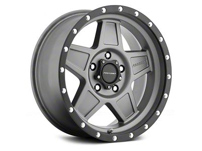 Pro Comp Wheels Predator Dark Gray with Black Lip 6-Lug Wheel; 17x8.5; 0mm Offset (05-15 Tacoma)