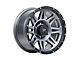 Pro Comp Wheels Torq Graphite with Black Lip 6-Lug Wheel; 17x8; 0mm Offset (05-15 Tacoma)