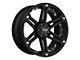 Pro Comp Wheels T01 Flat Black with Chrome Inserts 6-Lug Wheel; 18x9; 10mm Offset (10-24 4Runner)