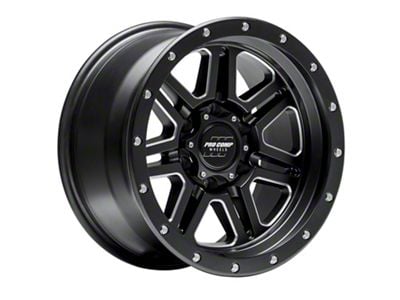 Pro Comp Wheels 62 Series Apex Satin Black Milled 6-Lug Wheel; 17x9; -6mm Offset (2024 Tacoma)