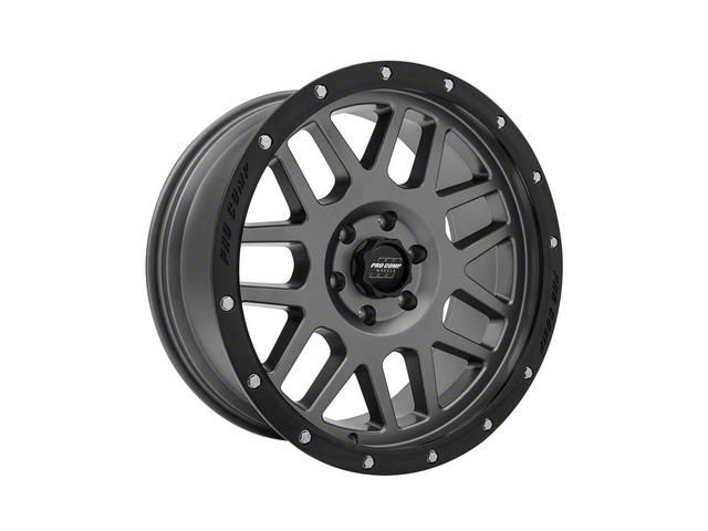 Pro Comp Wheels Vertigo Dark Gray with Black Lip 6-Lug Wheel; 17x9; -6mm Offset (2024 Tacoma)