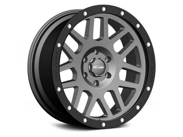 Pro Comp Wheels Vertigo Dark Gray with Black Lip 6-Lug Wheel; 20x9; -12mm Offset (2024 Tacoma)