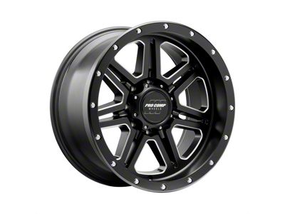 Pro Comp Wheels 62 Series Apex Satin Black Milled 6-Lug Wheel; 20x10; -18mm Offset (10-24 4Runner)