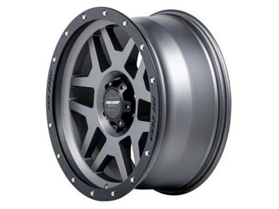 Pro Comp Wheels Phaser Matte Graphite with Black Lip 6-Lug Wheel; 17x9; -6mm Offset (03-09 4Runner)