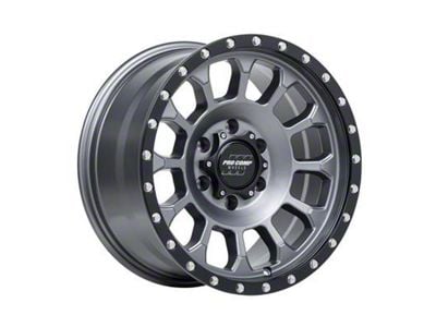 Pro Comp Wheels Rockwell Matte Graphite with Black Lip 6-Lug Wheel; 17x8; 0mm Offset (03-09 4Runner)