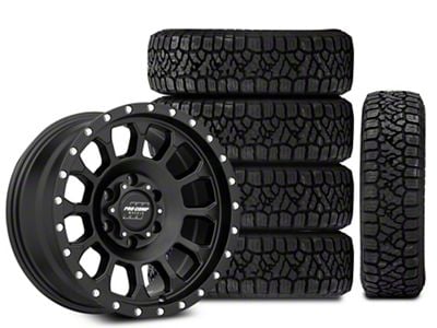 17x8.5 Pro Comp Wheels Rockwell & 34in Kenda All-Terrain KLEVER A/T2 KR628 Tire Package; Set of 5 (21-24 Bronco, Excluding Raptor)