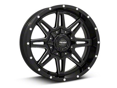 Pro Comp Wheels Blockade Gloss Black Milled 6-Lug Wheel; 20x9.5; -6mm Offset (22-24 Bronco Raptor)