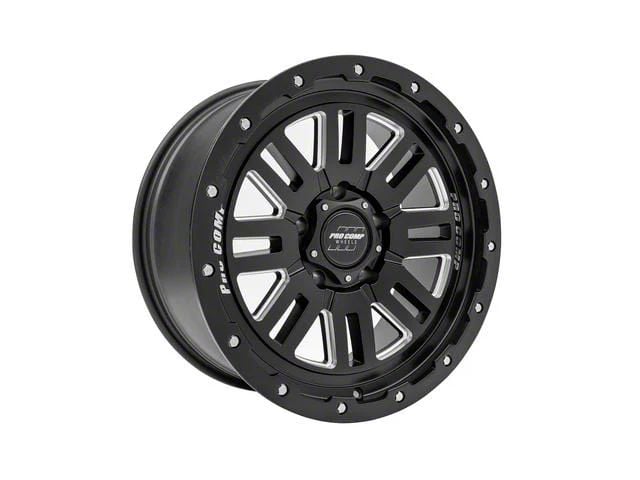 Pro Comp Wheels Cognos Satin Black Milled 6-Lug Wheel; 18x9; 0mm Offset (22-24 Bronco Raptor)