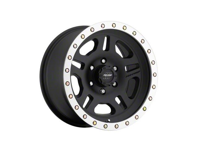 Pro Comp Wheels La Paz Satin Black Machined 6-Lug Wheel; 17x8.5; 0mm Offset (21-24 Bronco, Excluding Raptor)