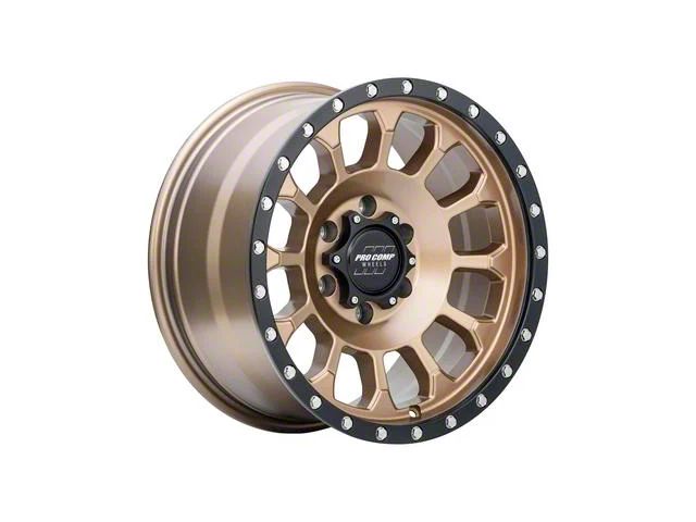 Pro Comp Wheels Rockwell Matte Bronze with Black Lip 6-Lug Wheel; 17x8; 0mm Offset (21-24 Bronco, Excluding Raptor)