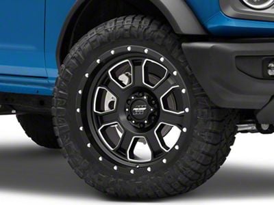 Pro Comp Wheels Sledge Satin Black Milled 6-Lug Wheel; 20x9; 0mm Offset (21-24 Bronco, Excluding Raptor)