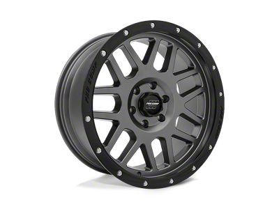 Pro Comp Wheels Vertigo Dark Gray with Black Lip 6-Lug Wheel; 20x9; -12mm Offset (22-24 Bronco Raptor)