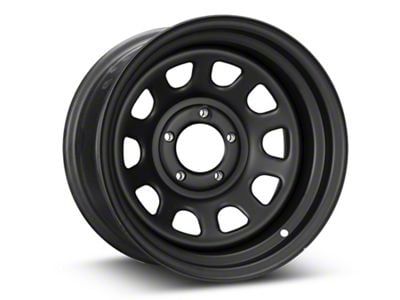 Pro Comp Wheels Steel Series 51 District Flat Black Wheel; 15x8; -19mm Offset (84-01 Jeep Cherokee XJ)