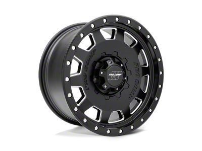 Pro Comp Wheels Hammer Satin Black with Stainless Steel Bolts Wheel; 17x9 (20-24 Jeep Gladiator JT)