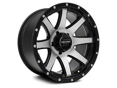 Pro Comp Wheels Patriot Gloss Black Machined Wheel; 17x9; -6mm Offset (20-24 Jeep Gladiator JT)