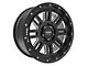 Pro Comp Wheels 61 Series Cognos Satin Black Milled Wheel; 17x9; -6mm Offset (05-10 Jeep Grand Cherokee WK, Excluding SRT8)