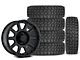 17x9 Pro Comp Wheels 32 Series & 35in Mudclaw Mud-Terrain Comp MTX Tire Package; Set of 5 (07-18 Jeep Wrangler JK)