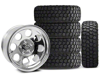 17x9 Pro Comp Wheels 69 Series & 33in Ironman Mud-Terrain All Country Tire Package; Set of 5 (07-18 Jeep Wrangler JK)