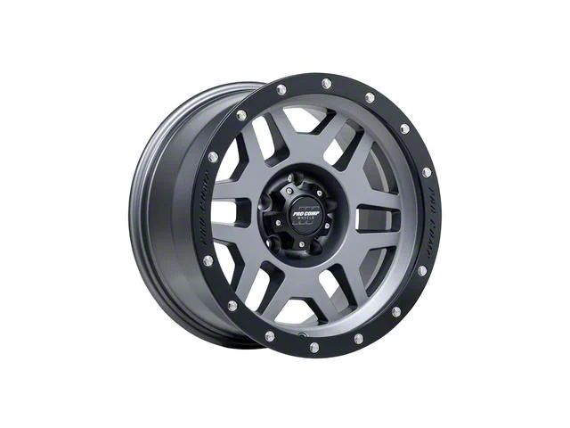 Pro Comp Wheels Phaser Matte Graphite with Black Lip Wheel; 17x9 (07-18 Jeep Wrangler JK)