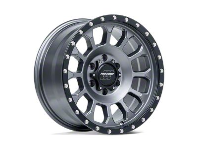 Pro Comp Wheels Rockwell Matte Graphite with Black Lip Wheel; 17x8.5 (07-18 Jeep Wrangler JK)