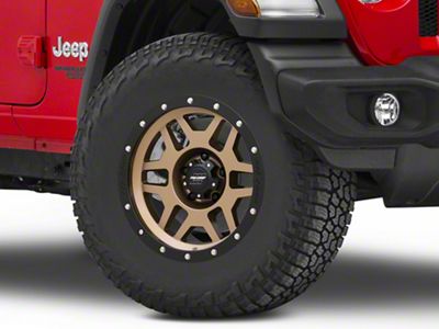 Pro Comp Wheels Phaser Matte Bronze with Black Lip Wheel; 17x9 (18-24 Jeep Wrangler JL)