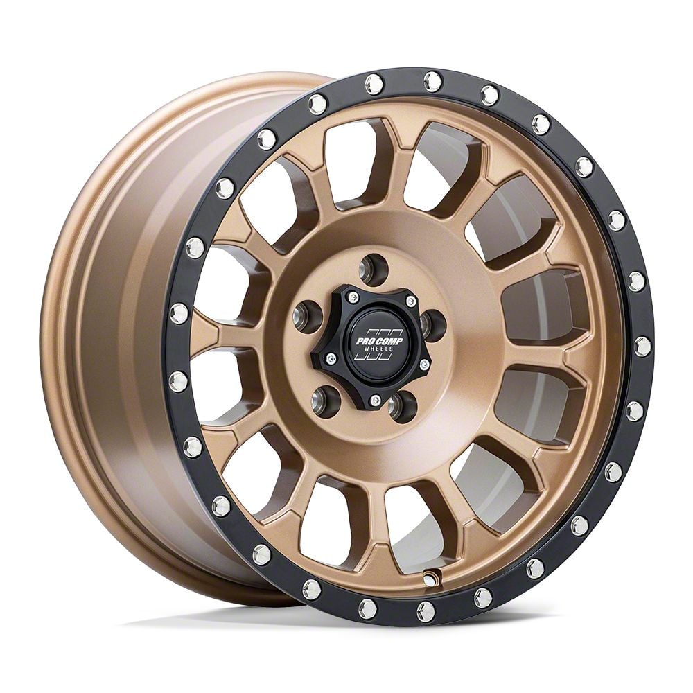 Pro Comp Wheels Jeep Wrangler Rockwell Matte Bronze with Black Lip ...