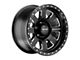 Pro Comp Wheels Trilogy Pro Satin Black Milled Wheel; 17x9; -6mm Offset (18-24 Jeep Wrangler JL)