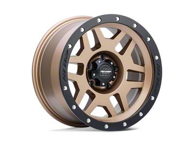 Pro Comp Wheels Phaser Matte Bronze with Black Lip 6-Lug Wheel; 17x9; -6mm Offset (16-23 Tacoma)