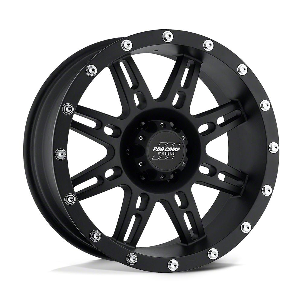 Pro Comp Wheels Tacoma Stryler Flat Black 6-Lug Wheel; 16x8; 0mm Offset ...