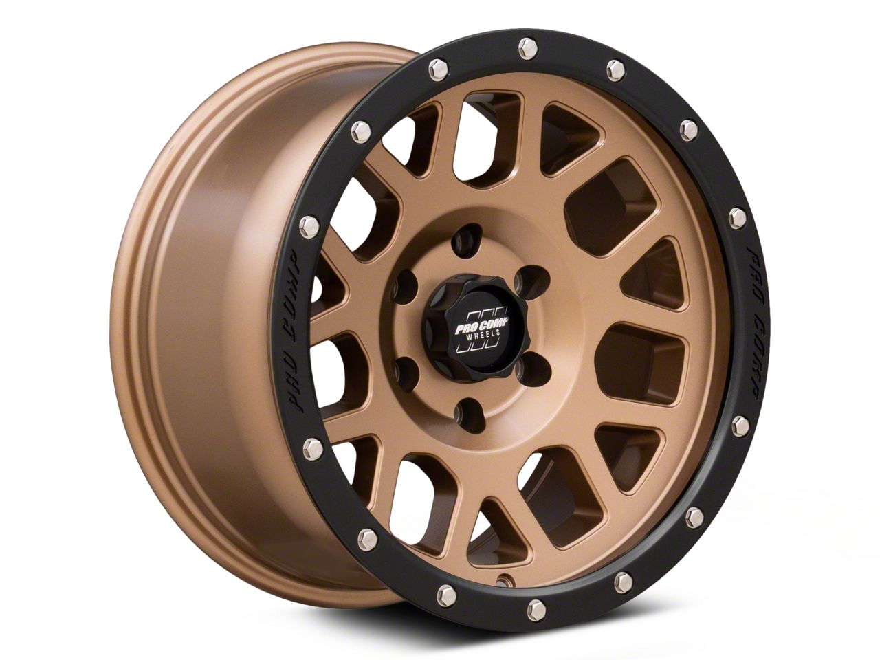 Pro Comp Wheels Tacoma Vertigo Matte Bronze with Black Lip 6-Lug Wheel ...