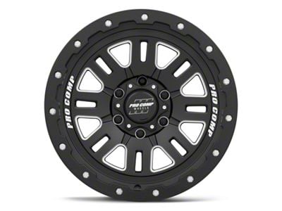 Pro Comp Wheels Cognito Satin Black Milled 6-Lug Wheel; 20x9; 0mm Offset (17-24 Titan)