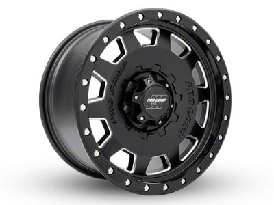 Pro Comp Wheels Hammer Satin Black Milled 6-Lug Wheel; 18x9; 0mm Offset (17-24 Titan)