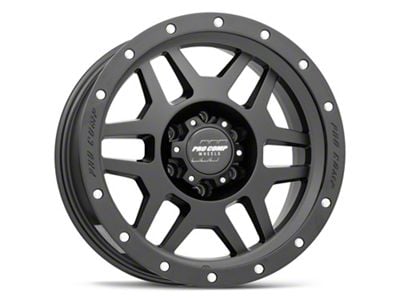 Pro Comp Wheels Phaser Satin Black 6-Lug Wheel; 18x9; 0mm Offset (17-24 Titan)