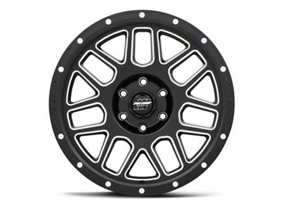 Pro Comp Wheels Vertigo Satin Black Milled 6-Lug Wheel; 20x9; -12mm Offset (17-24 Titan)