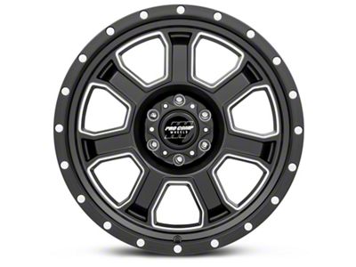 Pro Comp Wheels Sledge Satin Black Milled 6-Lug Wheel; 20x9; 0mm Offset (16-24 Titan XD)