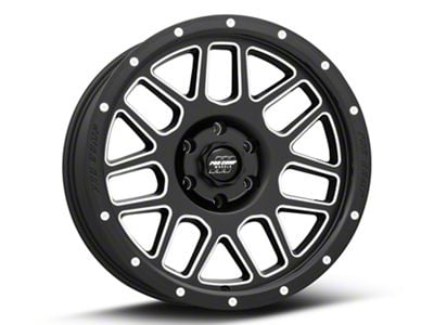 Pro Comp Wheels Vertigo Satin Black Milled 6-Lug Wheel; 20x9; -12mm Offset (16-24 Titan XD)