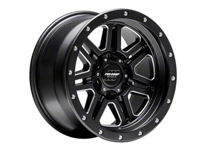 Pro Comp Wheels 62 Series Apex Satin Black Milled 6-Lug Wheel; 17x9; -6mm Offset (22-24 Tundra)